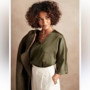 Olive Green Women's Top